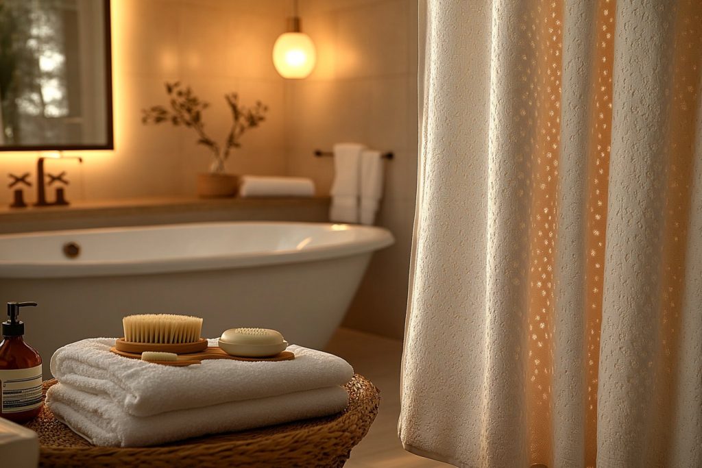 Le rideau de douche parfait pour une ambiance cocooning