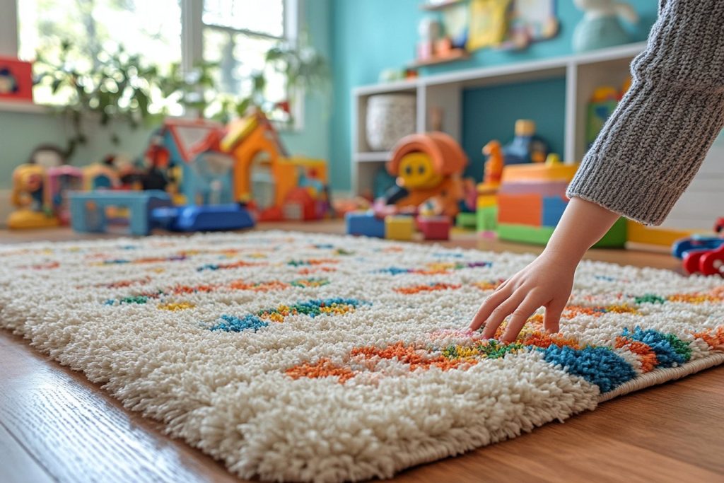 Comment protéger un tapis shaggy dans une salle de jeux