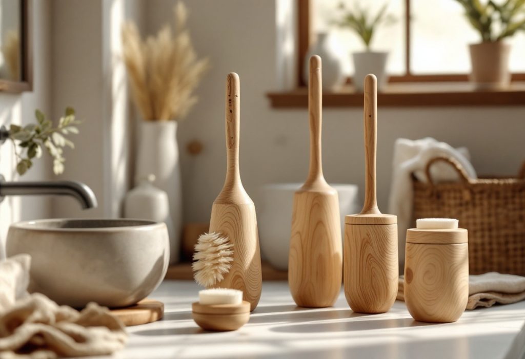 Les brosses de toilette en bois : esthétique et fonctionnalité au service de votre salle de bains