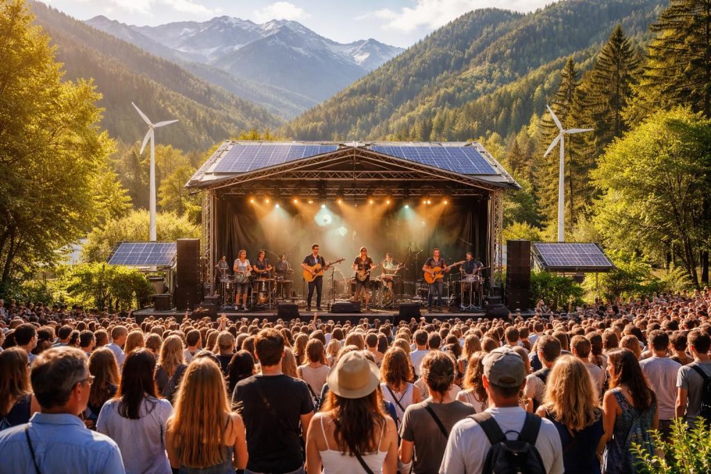 Assistez aux concerts écologiques en Rhône-Alpes avec énergies vertes et artistes locaux engagés