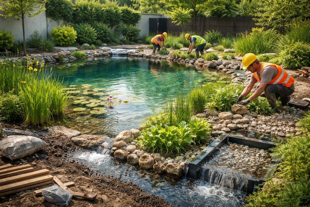 Construire une piscine naturelle avec filtration Biotop