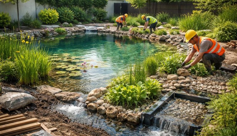 découvrez comment construire une piscine naturelle avec le système de filtration biotop pour une eau claire et écologique, en harmonie avec la nature.