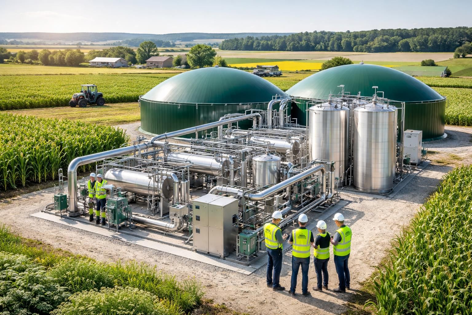 engie conçoit des solutions innovantes de biogaz dédiées aux entreprises agroalimentaires pour promouvoir une énergie durable et respectueuse de l'environnement.