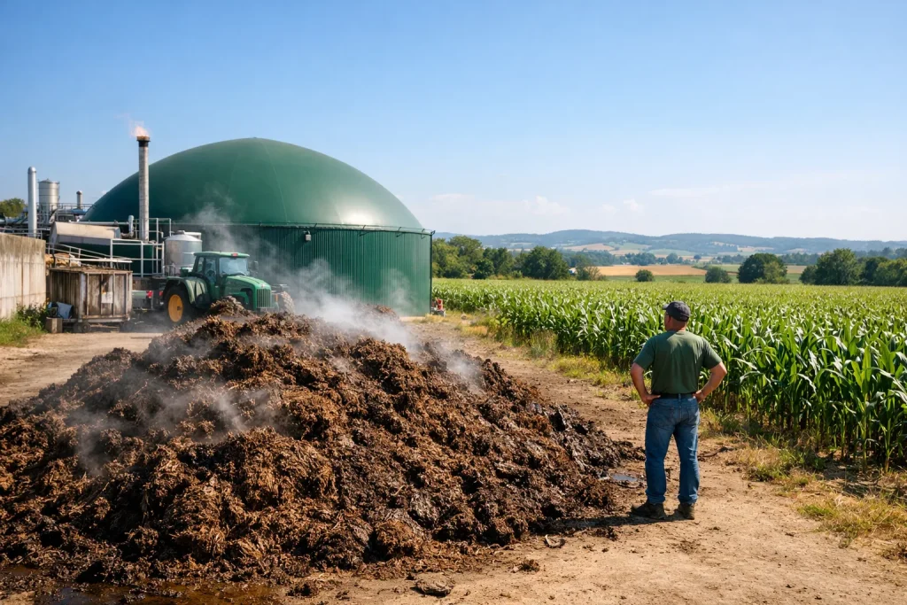 Digestat de méthanisation : danger ou engrais ? Ce que disent la réglementation et les agronomes