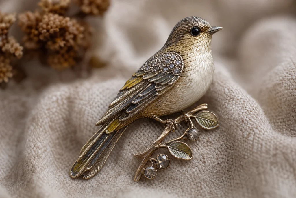 Pourquoi la broche oiseau séduit autant les amoureuses de bijoux inspirés de la nature